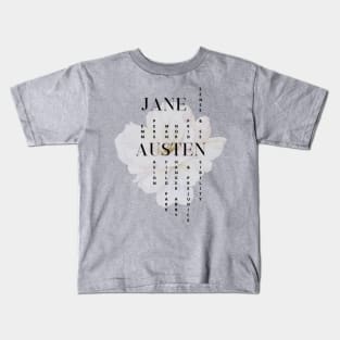 Jane Austen novels design Kids T-Shirt